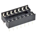 TE Connectivity 2.54 mm Pitch Straight 14 Way Through Hole Standard Pin Ladder DIL Socket 1A 1-2199298-3