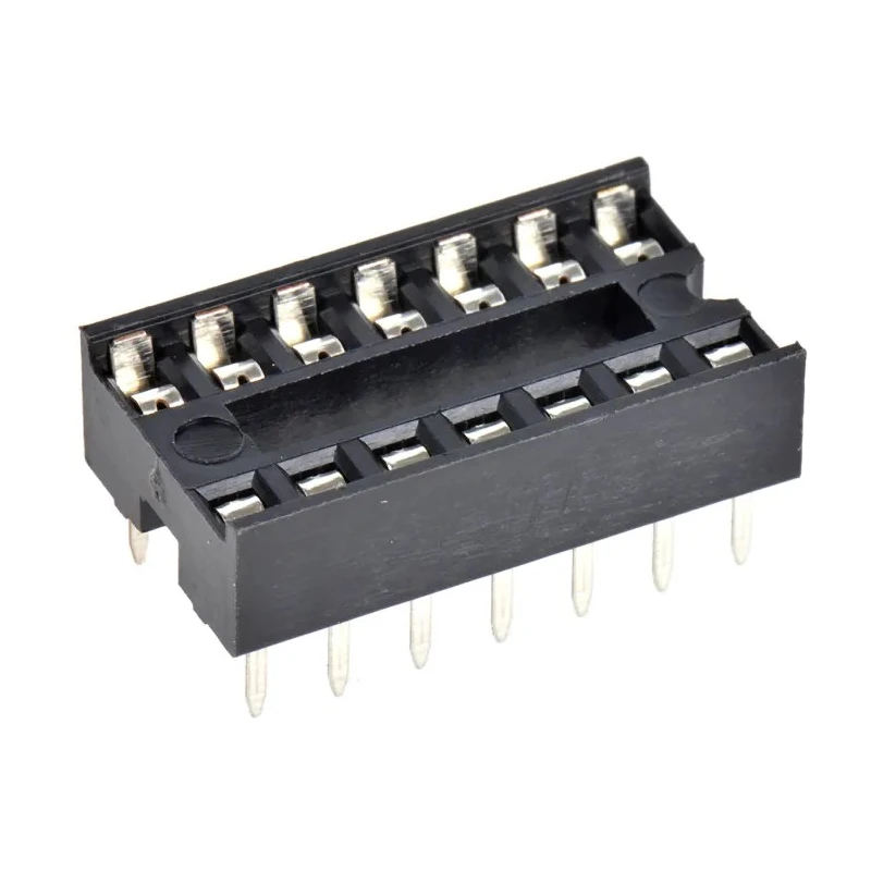TE Connectivity 2.54 mm Pitch Straight 14 Way Through Hole Standard Pin Ladder DIL Socket 1A 1-2199298-3