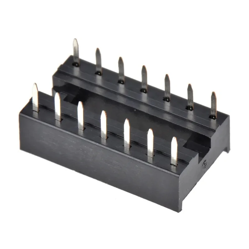 TE Connectivity 2.54 mm Pitch Straight 14 Way Through Hole Standard Pin Ladder DIL Socket 1A 1-2199298-3