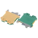RS PRO 2-Way DIN Rail Earth Block, 0.2mm² to 2.5mm² Cable Size, 12AWG and 26AWG Wire, Screw Termination, Polyamide 878-7562