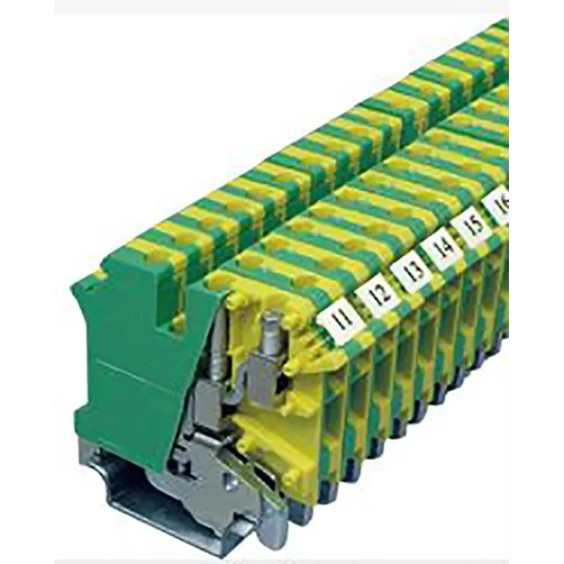 RS PRO 2-Way DIN Rail Earth Block, 0.2mm² to 2.5mm² Cable Size, 12AWG and 26AWG Wire, Screw Termination, Polyamide 878-7562