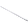 RS PRO Grey Aluminium Alloy Cable Trunking W50mm x D9.8 mm x L1 m Self-Extinguishing PVC Base W50mm