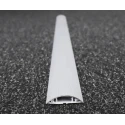 RS PRO Grey Aluminium Alloy Cable Trunking W50mm x D9.8 mm x L1 m Self-Extinguishing PVC Base W50mm