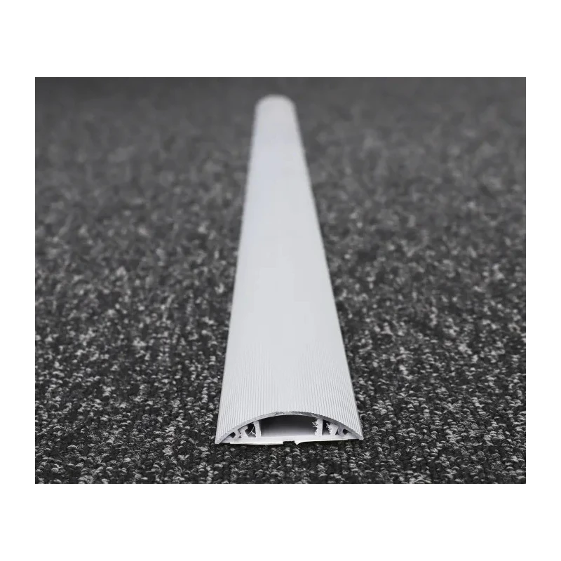 RS PRO Grey Aluminium Alloy Cable Trunking W50mm x D9.8 mm x L1 m Self-Extinguishing PVC Base W50mm