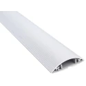RS PRO Grey Aluminium Alloy Cable Trunking W50mm x D9.8 mm x L1 m Self-Extinguishing PVC Base W50mm