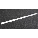 RS PRO Grey Aluminium Alloy Cable Trunking W50mm x D9.8 mm x L1 m Self-Extinguishing PVC Base W50mm