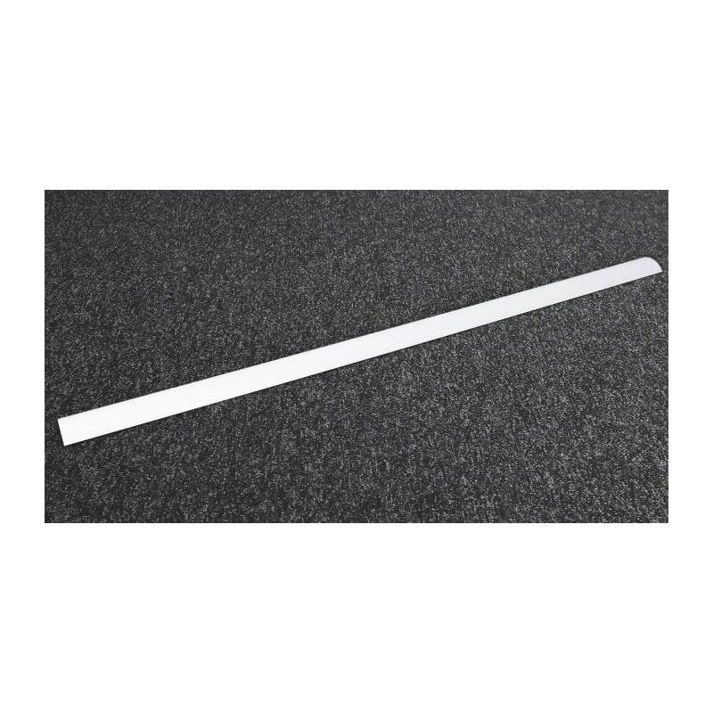 RS PRO Grey Aluminium Alloy Cable Trunking W50mm x D9.8 mm x L1 m Self-Extinguishing PVC Base W50mm