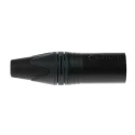 Amphenol Industrial Cable XLR Connector Straight 50V 16A Male 3 Contacts Gold over Nickel Plating NC3MXX-B