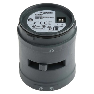 Schneider Electric Harmony XVU Series Buzzer 24V AC/DC, 85dB, Surface Mount, IP54 Protection 