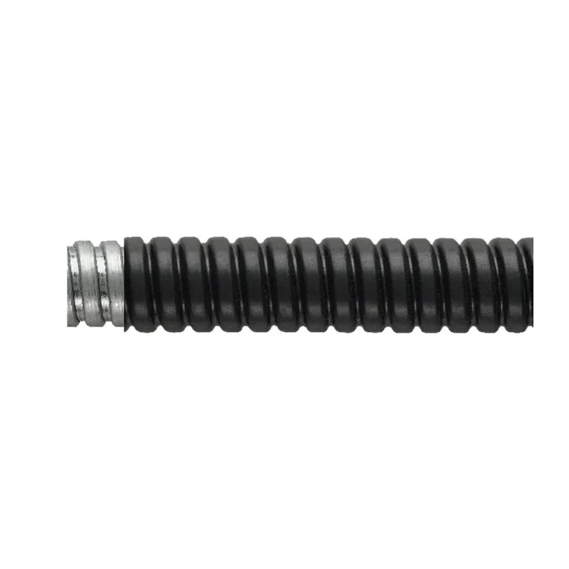 Flexicon 16 mm Nominal Diameter Polyvinyl Chloride Coated Galvanised Steel Flexible Conduit, Black, 50m FSU16B-50M