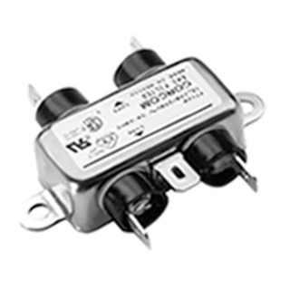TE Connectivity Corcom B 5A 250V AC 50Hz 60Hz Flange RFI Filter Fast-On 1 Phase 6609020-7