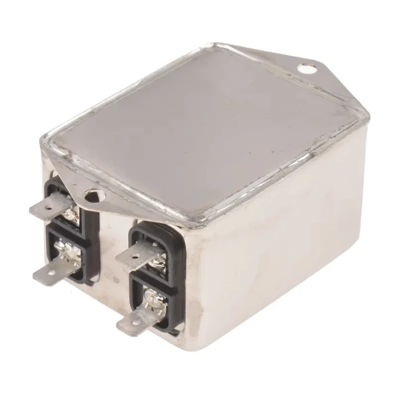 TE Connectivity Corcom AYO 3-Phase Flange RFI Filter 6A 250V AC 50Hz 60Hz 6609066-2