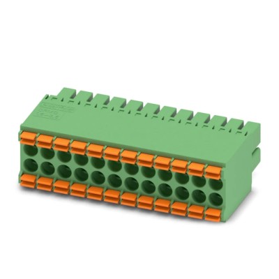 Phoenix Contact DFMC 1.5/12-ST-3.5 Series Pluggable Terminal Block, 24-Contact, 3.5 mm Pitch, 2 Row, 250V, 8A 1790205