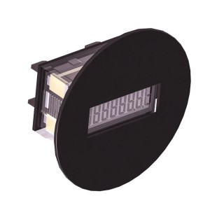 Trumeter Hour Meter 8 Digit LCD Display Flush Mount 300V AC 7mm Digit Height 3410-3000