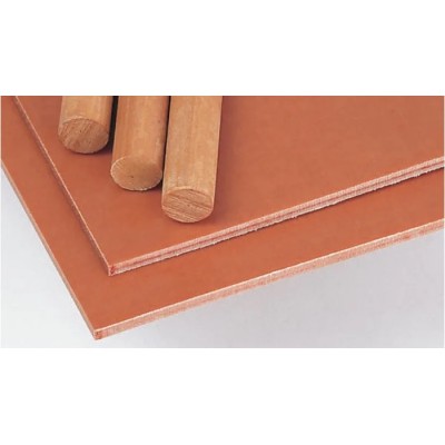 Tufnol Brown Synthetic Resin Bonded Fabric Plastic Sheet 590 mm x 285 mm x 25 mm, Weave Cotton, Phenolic Resin 771-522