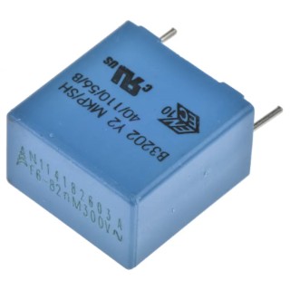 TDK Film Capacitor 82 nF 300V AC 1.5 kV DC Through Hole 2 Pins B32022A3823M000