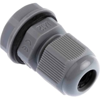 HellermannTyton NGM Series Grey Polyamide 66 Cable Gland M12 Thread 3 mm-6.5 mm IP68 NGM12-DGY