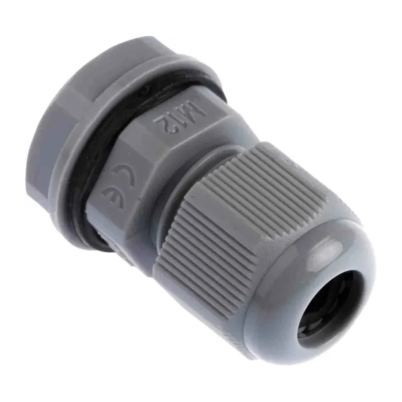 HellermannTyton NGM Series Grey Polyamide 66 Cable Gland M12 Thread 3 mm-6.5 mm IP68 NGM12-DGY