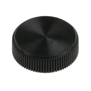 RS PRO Black Acetal Knurled Clamping Knob with Unthreaded Hole 13 mm Diameter 5 mm Thread Length 771-667