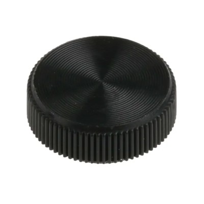 RS PRO Black Acetal Knurled Clamping Knob with Unthreaded Hole 13 mm Diameter 5 mm Thread Length 771-667