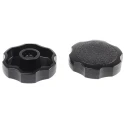 RS PRO Black Acetal Thermoplastic Multiple Lobes Clamping Knob 38 mm Diameter Unthreaded Hole 771-718