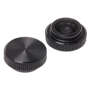 RS PRO Black Acetal Knurled Clamping Knob Unthreaded Hole 6mm Thread Length 16mm Diameter 771-673