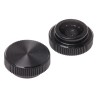 RS PRO Black Acetal Knurled Clamping Knob Unthreaded Hole 6mm Thread Length 16mm Diameter 771-673