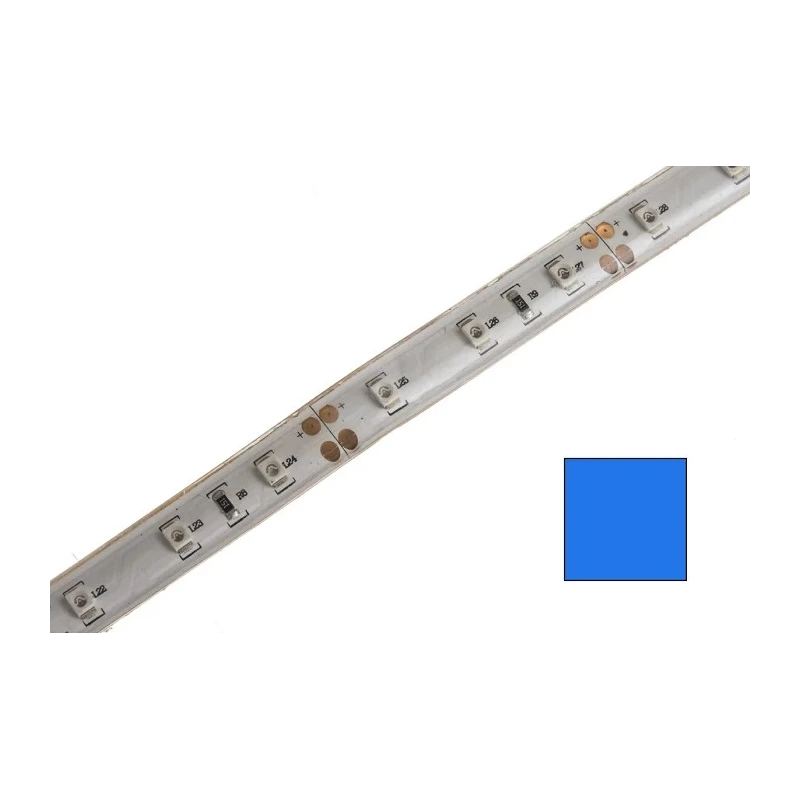 RS PRO 12V Blue LED Strip Light 4000K Colour Temperature 5m Length Model 883-7885