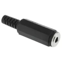 Lumberg Jack Connector 3.5 mm Cable Female Stereo 3 Ways 1A Solder 1520 01