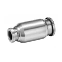 SMC Rubber, Fluoro Coated, 316 Stainless Steel Pneumatic Quick Connect Coupling KQG2H04-06