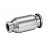 SMC Rubber, Fluoro Coated, 316 Stainless Steel Pneumatic Quick Connect Coupling KQG2H04-06