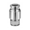 SMC Pneumatic Fitting 6mm Push-in Male Threaded-to-Tube R 1/4, Stainless Steel, Max Temp 150°C, RoHS KQG2