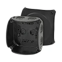 HENSEL Polycarbonate Junction Box KF0400B Black RAL 9011 IP67 IP69K IP66 104mm x 104mm x 93mm KF0400B
