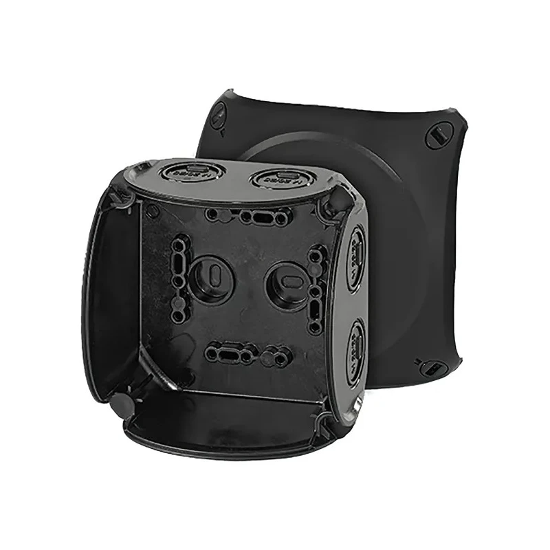 HENSEL Polycarbonate Junction Box KF0400B Black RAL 9011 IP67 IP69K IP66 104mm x 104mm x 93mm KF0400B