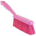 Vikan Pink Hand Brush, 48 mm Bristle Length, Polyester Bristle Material, Overall Dimensions 110x330x35 mm 45871