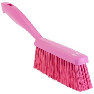 Vikan Pink Hand Brush, 48 mm Bristle Length, Polyester Bristle Material, Overall Dimensions 110x330x35 mm 45871