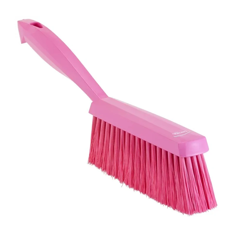 Vikan Pink Hand Brush, 48 mm Bristle Length, Polyester Bristle Material, Overall Dimensions 110x330x35 mm 45871