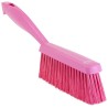Vikan Pink Hand Brush, 48 mm Bristle Length, Polyester Bristle Material, Overall Dimensions 110x330x35 mm 45871