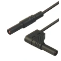 Hirschmann Test & Measurement Connector Test Lead 32A, 1000 V AC/DC, Black, 250mm Lead Length 934079100