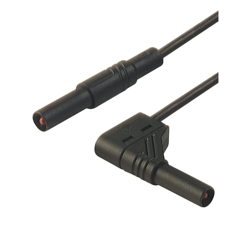 Hirschmann Test & Measurement Connector Test Lead 32A, 1000 V AC/DC, Black, 250mm Lead Length 934079100
