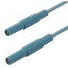 Hirschmann Test & Measurement Connector Test Lead 16A, 1000 V AC/DC, Blue, 1 m Lead Length 934074102