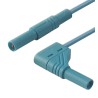 Hirschmann Test & Measurement Connector Test Lead 32A, 1000 V AC/DC, Blue, 500 mm Lead Length 934081102