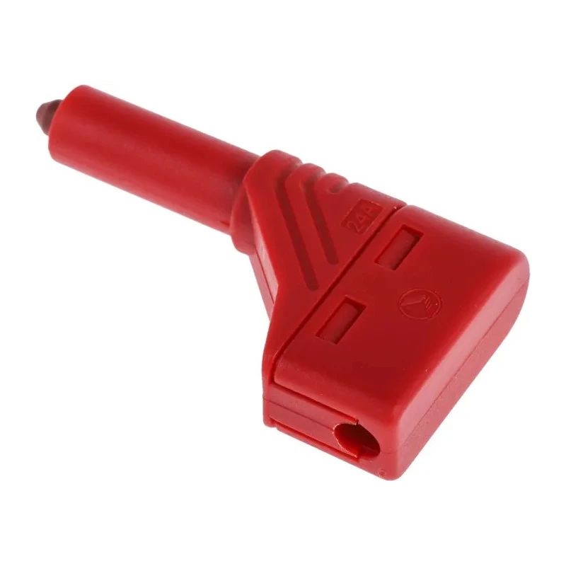 Hirschmann Test & Measurement Red Male Banana Plug 4 mm Connector Screw Termination 1000V AC/DC 24A Nickel 934098101