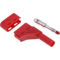 Hirschmann Test & Measurement Red Male Banana Plug 4 mm Connector Screw Termination 1000V AC/DC 24A Nickel 934098101