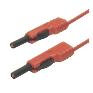 Hirschmann Test & Measurement Connector Test Lead 16A, 30 V AC, 60 V DC, Red, 250 mm Lead Length 973644101