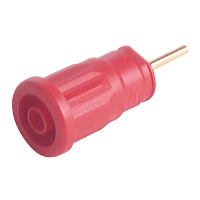 Hirschmann Test & Measurement Red Female Banana Socket 4 mm Connector Solder Termination 1000 V AC/DC 24A 972363101