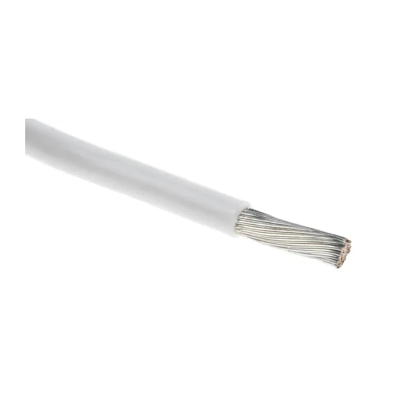 RS PRO White 3 mm² Hook Up Wire, 12 AWG, 37/0.32 mm Strands, 100 m Length, Ethylene Tetrafluoroethylene Jacket 885-0862