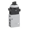 SMC Twist Selector 2 Position Mechanical Valve VM200 Series Rc NPT R 1/4 Zinc Die Cast Alloy Body 1088 L/min 1 VM230-02-34RA
