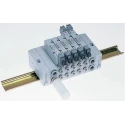 SMC SX5000 Series 5 Station JIS Manifold End Base for Use with SY5000 Solenoid Valve SX5000