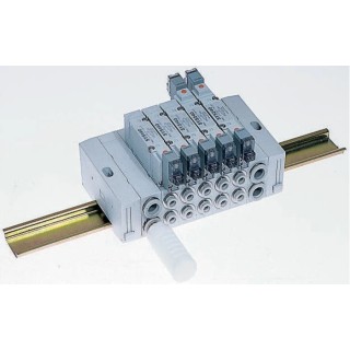 SMC SX5000 Series 5 Station JIS Manifold End Base for Use with SY5000 Solenoid Valve SX5000